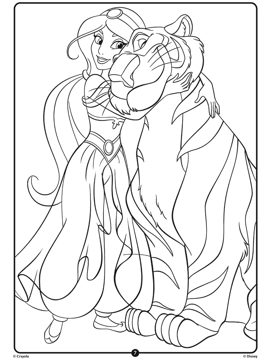 99 Disney Princess Coloring Pages for Kids Printable 38