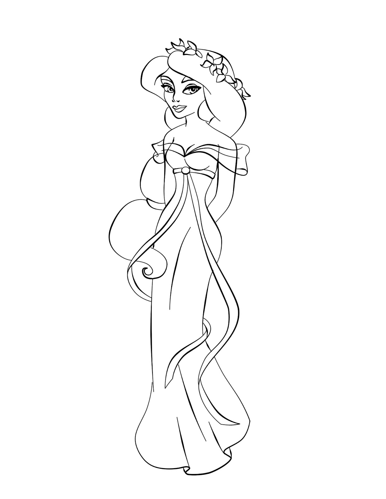 99 Disney Princess Coloring Pages for Kids Printable 44