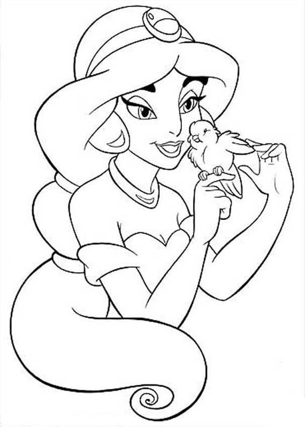 99 Disney Princess Coloring Pages for Kids Printable 5