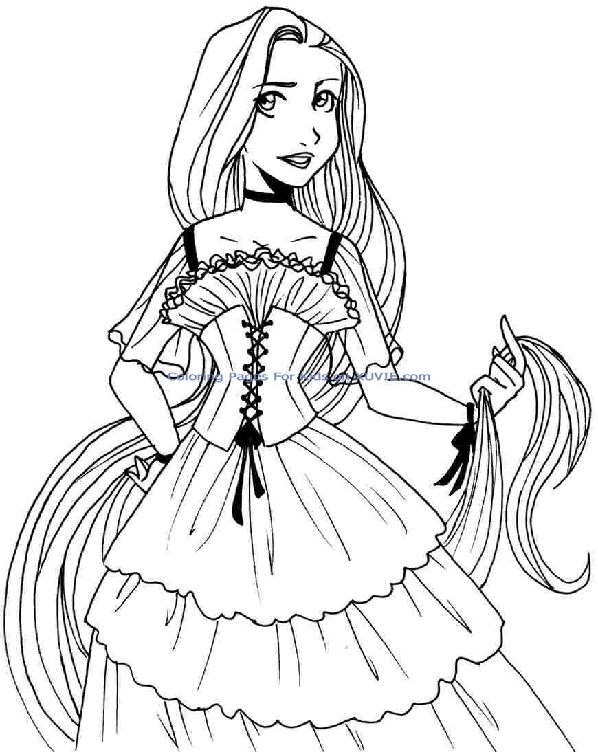 99 Disney Princess Coloring Pages for Kids Printable 50