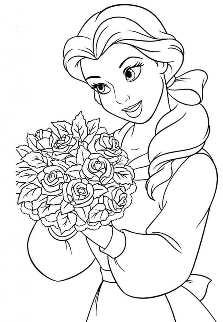 99 Disney Princess Coloring Pages for Kids Printable 55