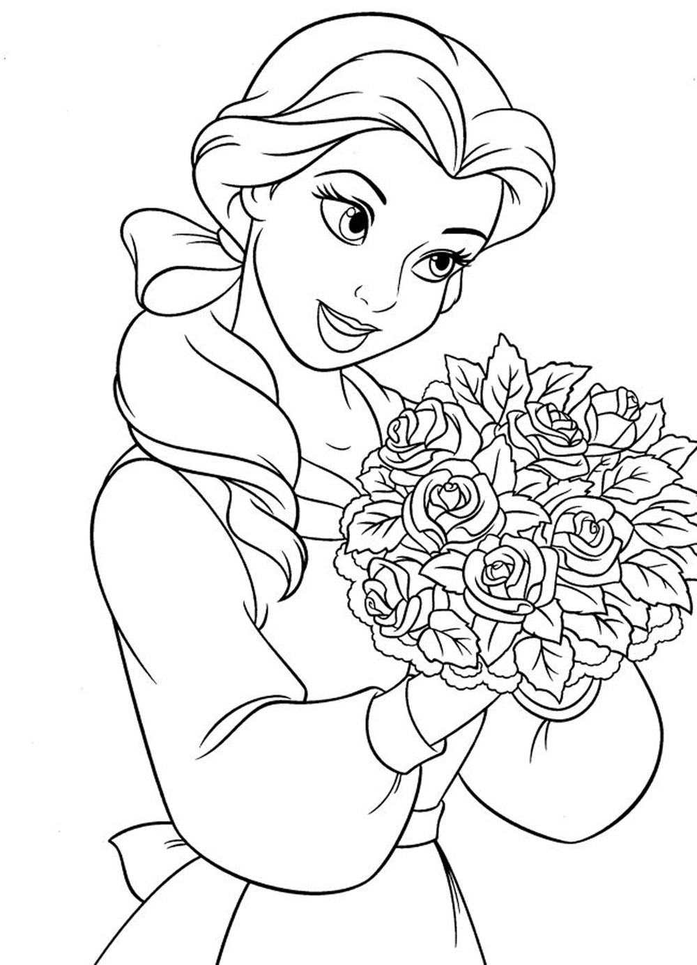 99 Disney Princess Coloring Pages for Kids Printable 60