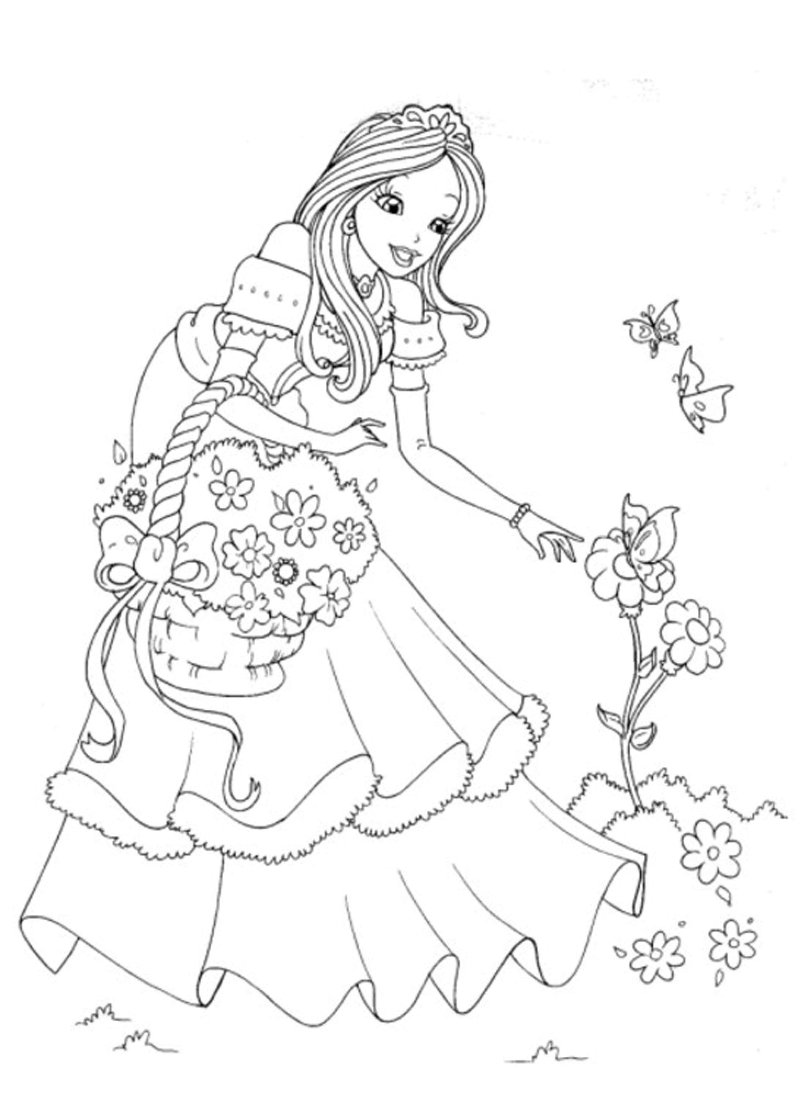 99 Disney Princess Coloring Pages for Kids Printable 62