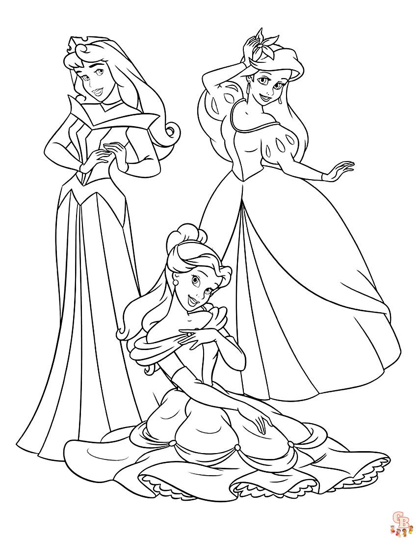 99 Disney Princess Coloring Pages for Kids Printable 64