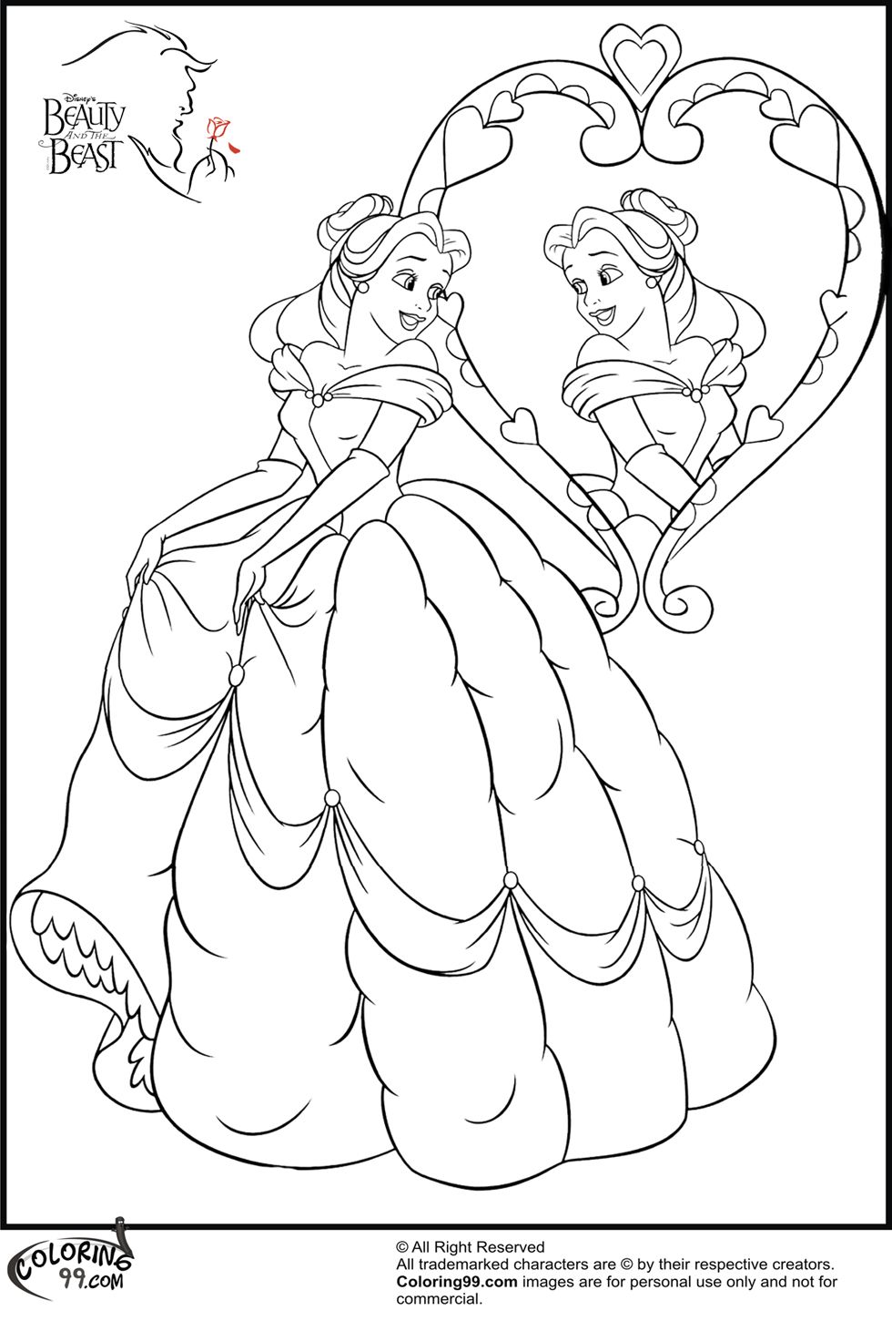 99 Disney Princess Coloring Pages for Kids Printable 68