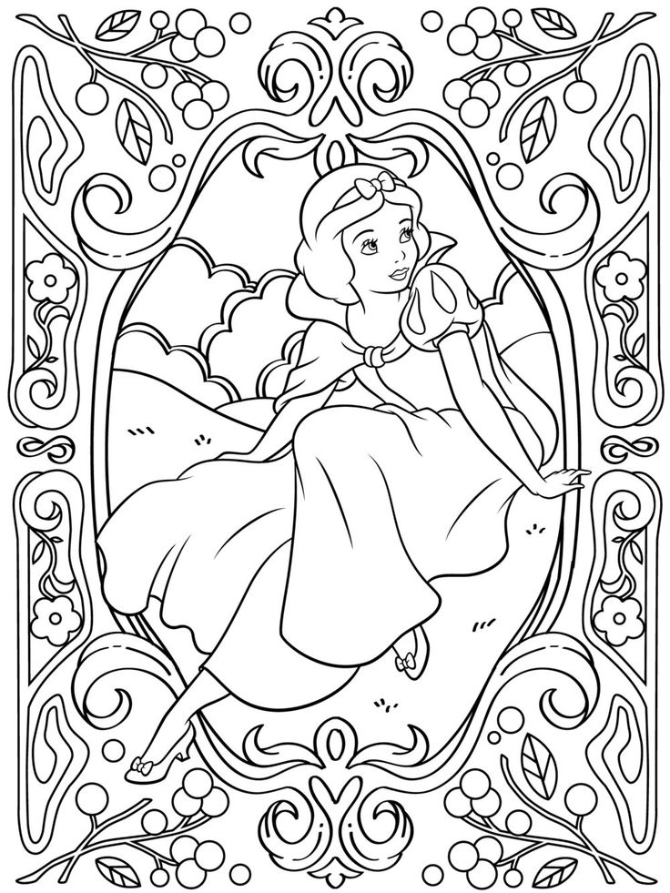 99 Disney Princess Coloring Pages for Kids Printable 7