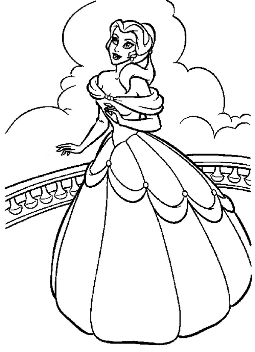 99 Disney Princess Coloring Pages for Kids Printable 70