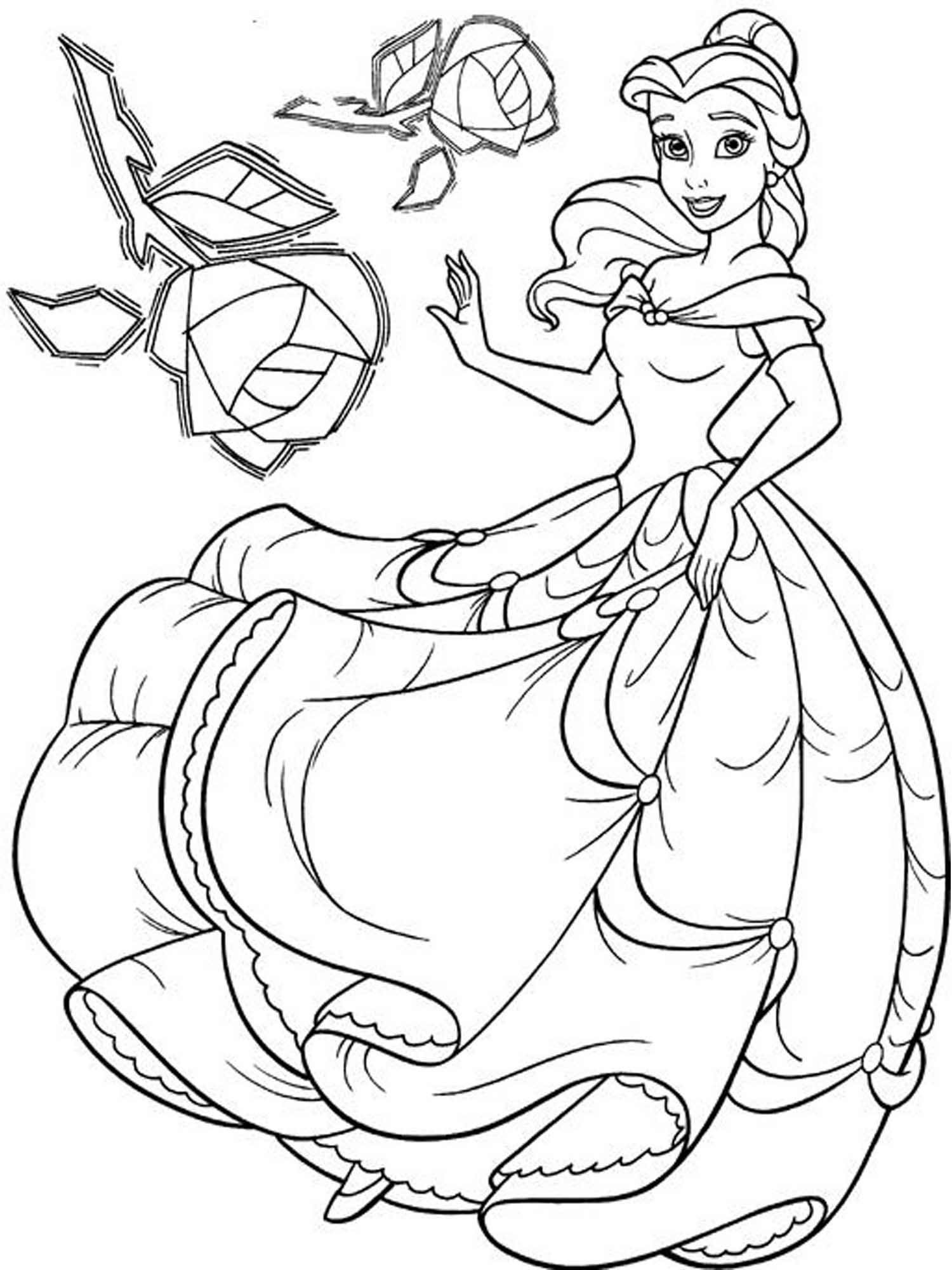 99 Disney Princess Coloring Pages for Kids Printable 71