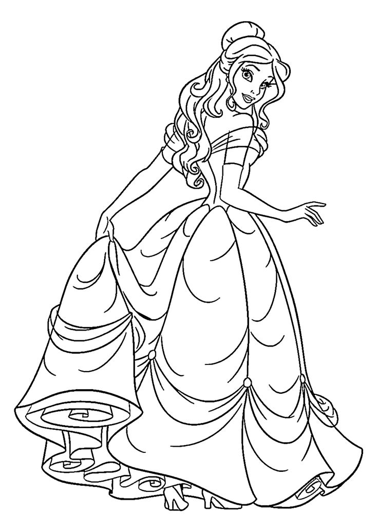 99 Disney Princess Coloring Pages for Kids Printable 83