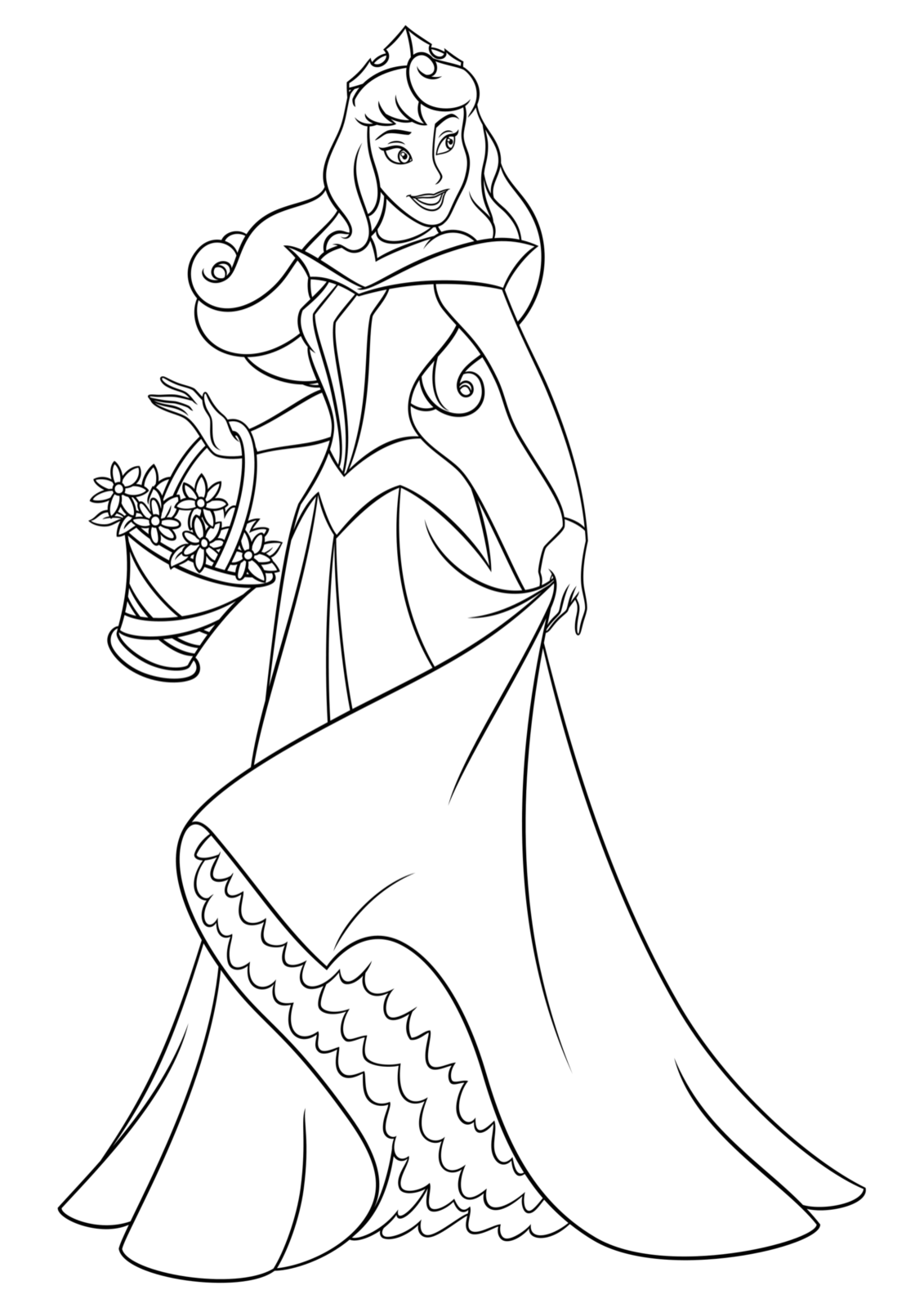 99 Disney Princess Coloring Pages for Kids Printable 84