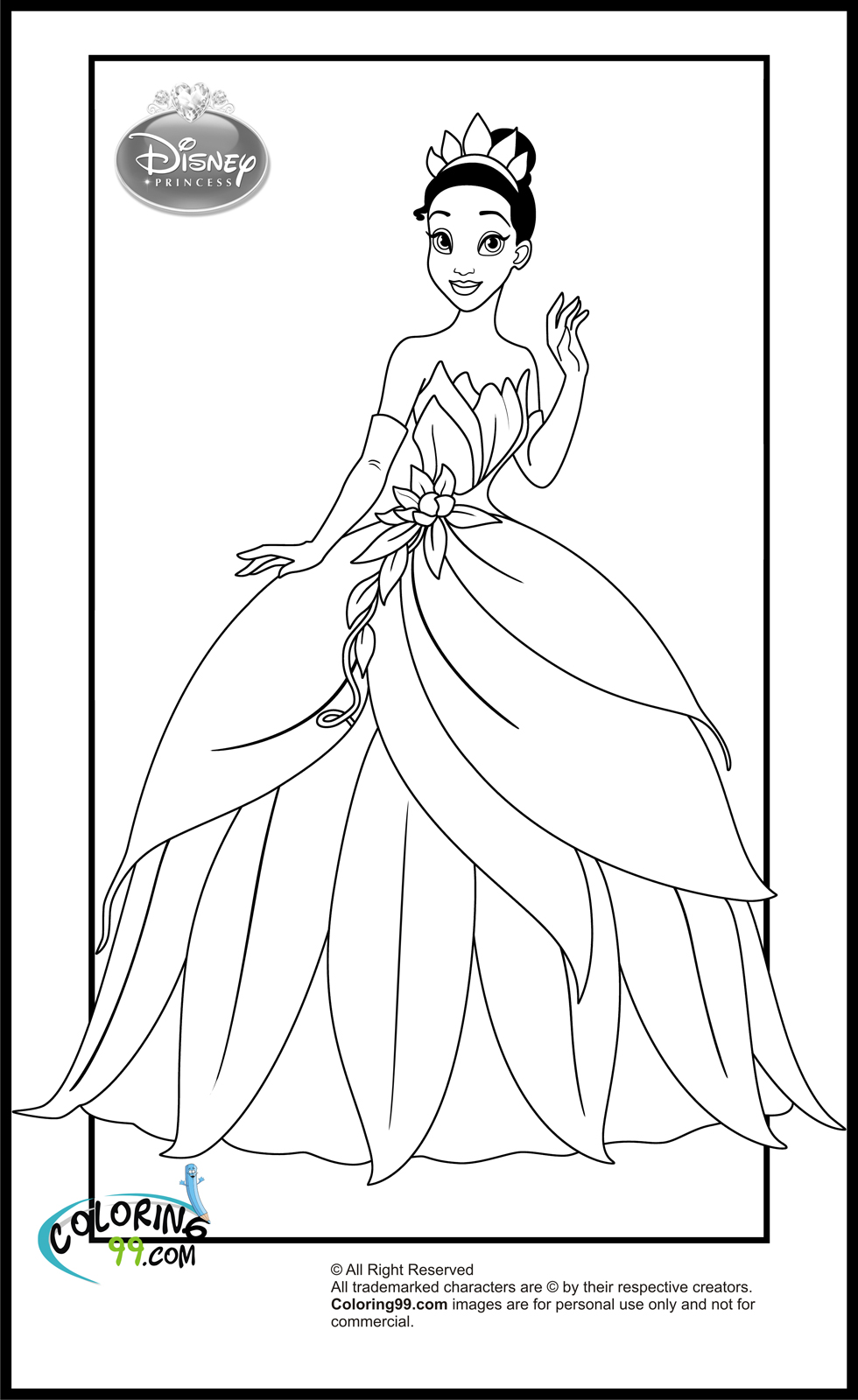 99 Disney Princess Coloring Pages for Kids Printable 86