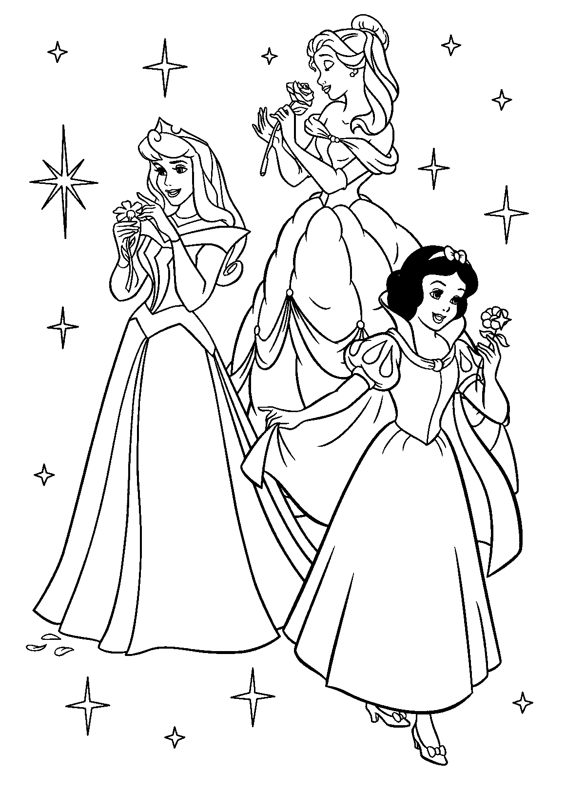 99 Disney Princess Coloring Pages for Kids Printable 91