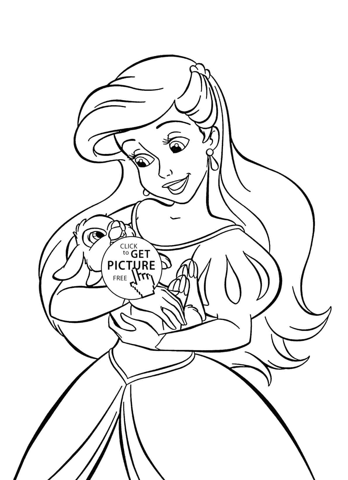 99 Disney Princess Coloring Pages for Kids Printable 92