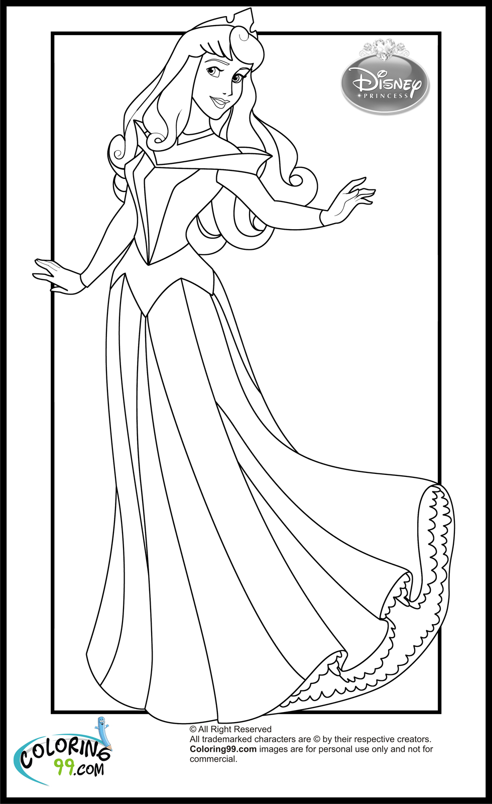 99 Disney Princess Coloring Pages for Kids Printable 99