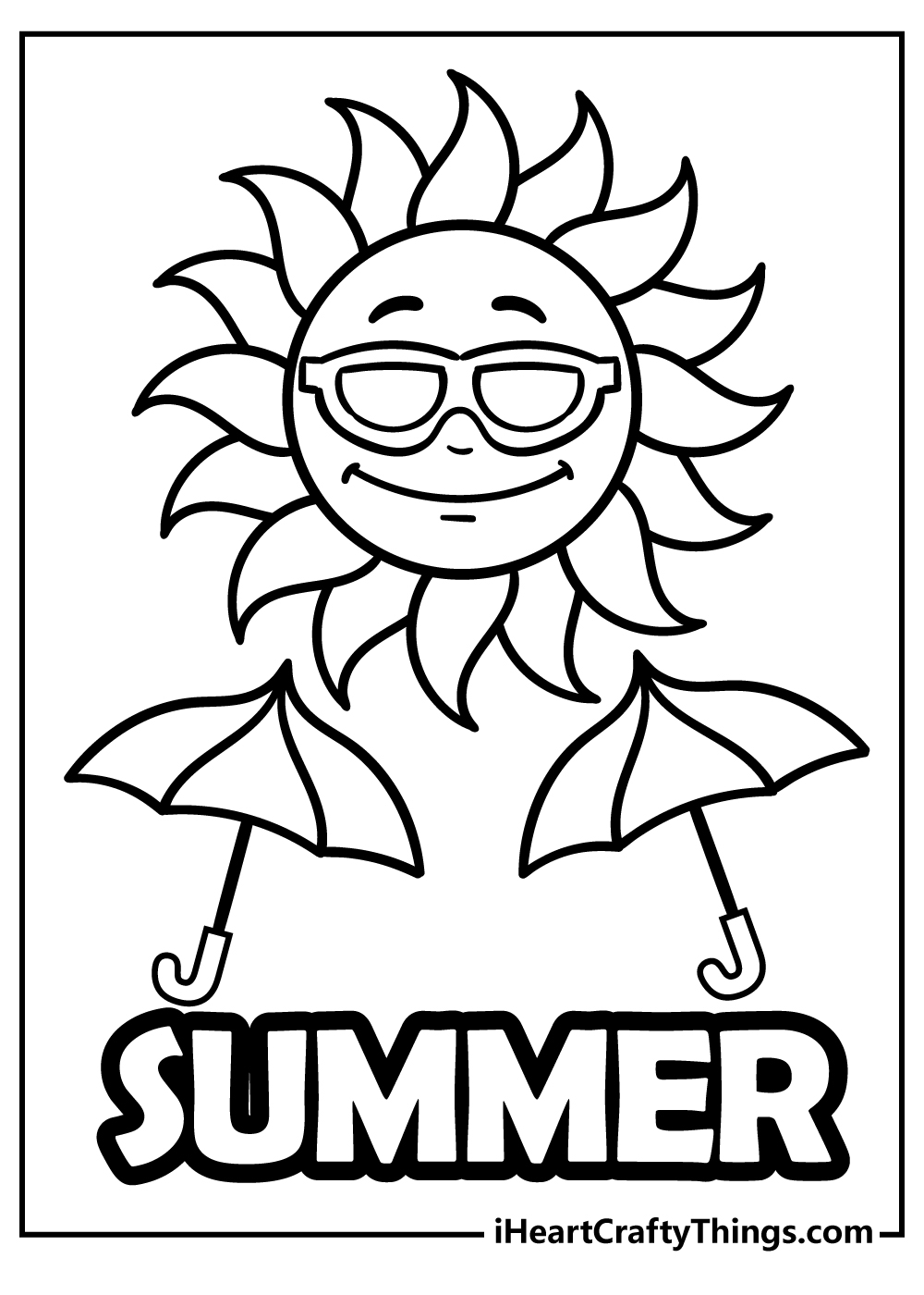 All New Sunny Summer Coloring Pages for Printable 15