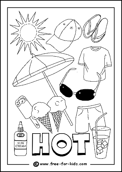 All New Sunny Summer Coloring Pages for Printable 20