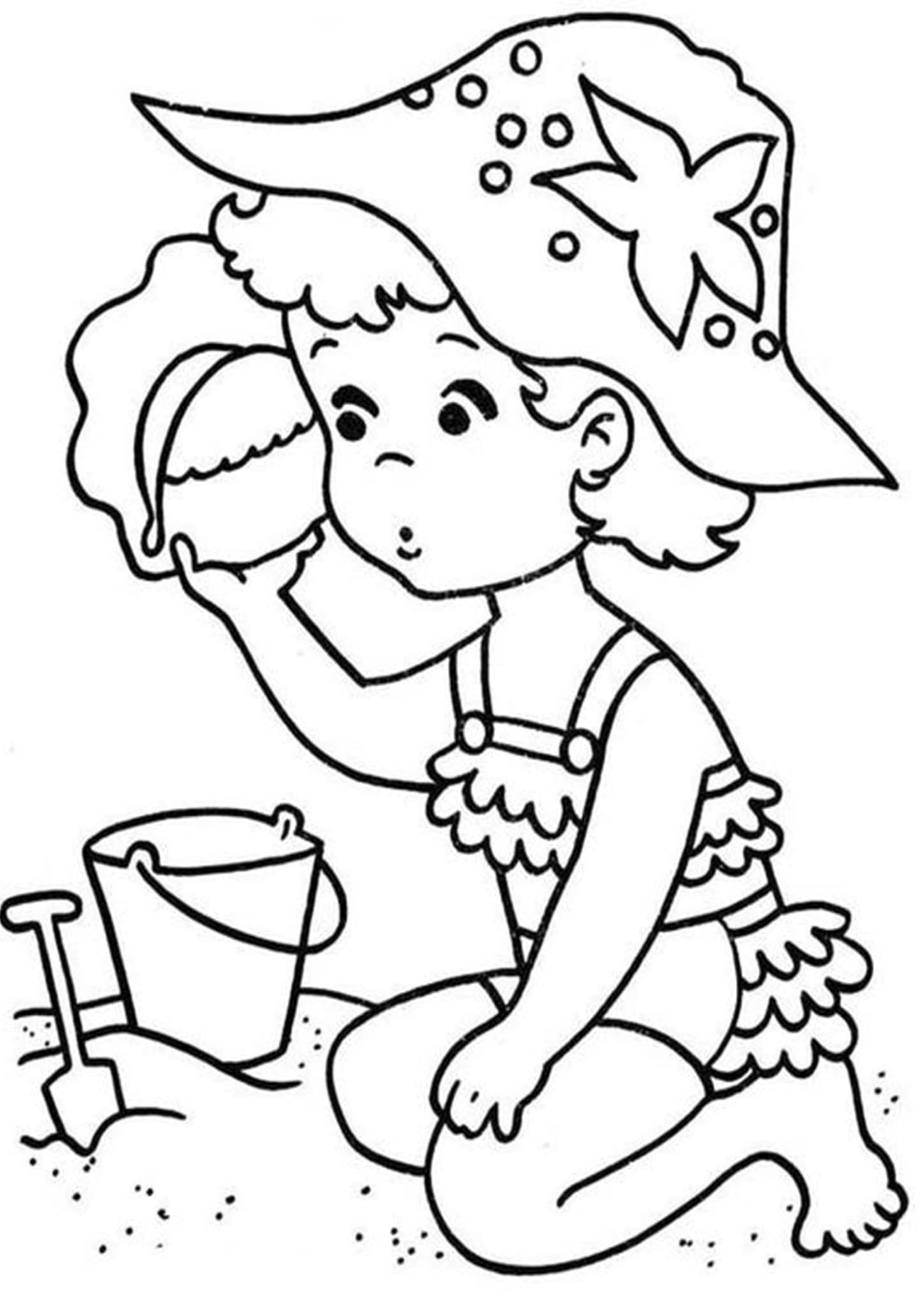 All New Sunny Summer Coloring Pages for Printable 21