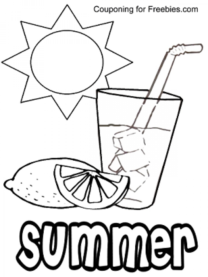 All New Sunny Summer Coloring Pages for Printable 22