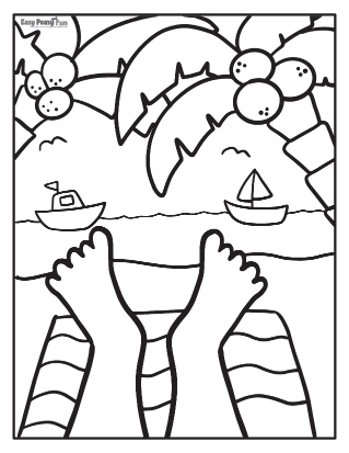 All New Sunny Summer Coloring Pages for Printable 24