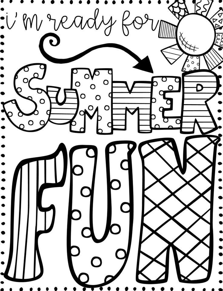 All New Sunny Summer Coloring Pages for Printable 4