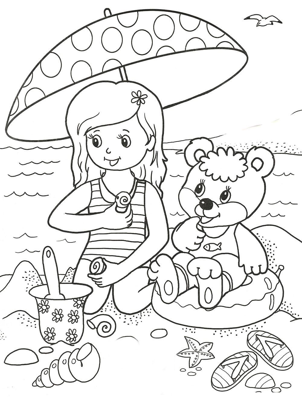 All New Sunny Summer Coloring Pages for Printable 7