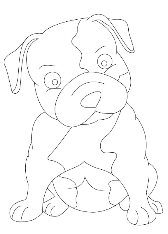 Awesome Pitbull Coloring Pages Printable 16