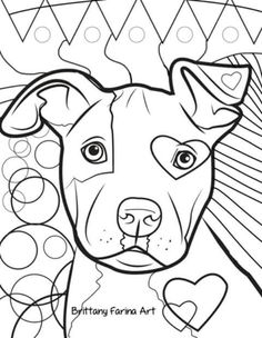 Awesome Pitbull Coloring Pages Printable 21