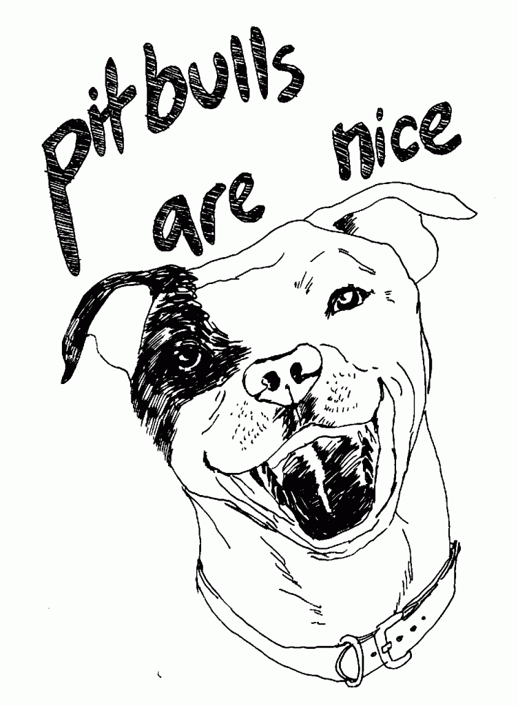 Awesome Pitbull Coloring Pages Printable 3