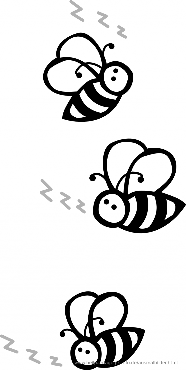 Buzzing Bee Coloring Pages Printable 11