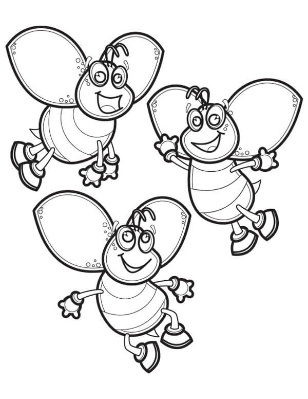 Buzzing Bee Coloring Pages Printable 32