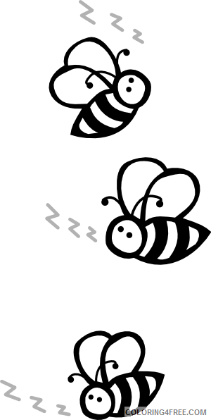 Buzzing Bee Coloring Pages Printable 5