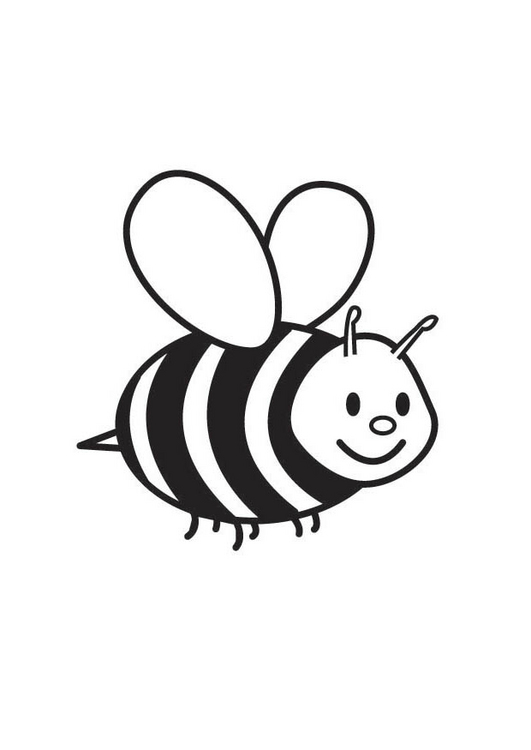 Buzzing Bee Coloring Pages Printable 8