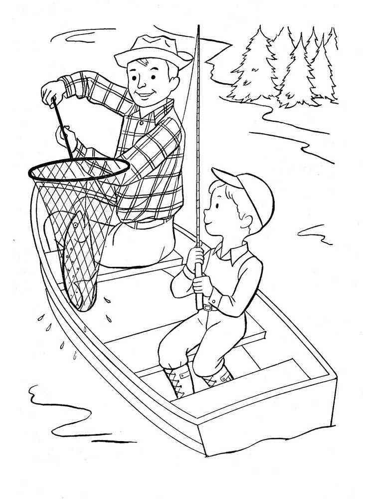 Creative Fishing Pole Coloring Pages Printable 31