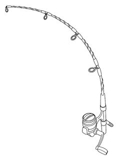 Creative Fishing Pole Coloring Pages Printable 4