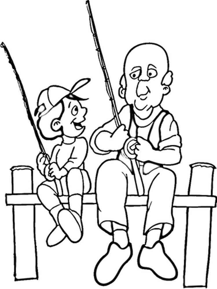 Creative Fishing Pole Coloring Pages Printable 6