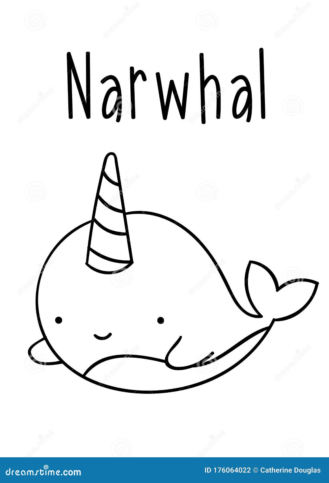 Fantastic Narwhal Coloring Pages Printable 18