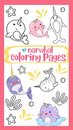 Fantastic Narwhal Coloring Pages Printable 20