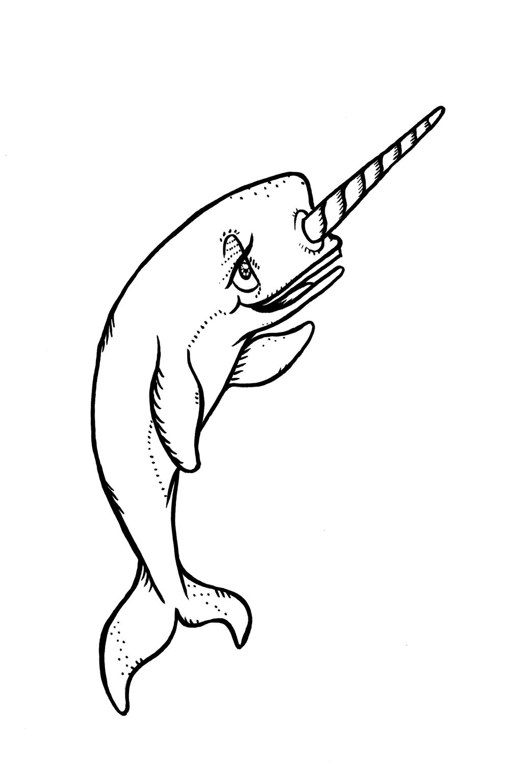 Fantastic Narwhal Coloring Pages Printable 29