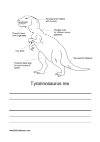 Ferocious T-Rex Coloring Pages Printable 10