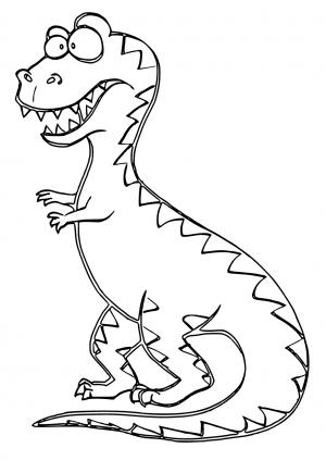 Ferocious T-Rex Coloring Pages Printable 17