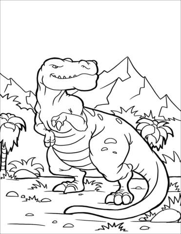 Ferocious T-Rex Coloring Pages Printable 22