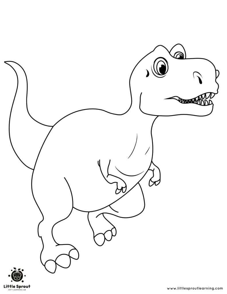 Ferocious T-Rex Coloring Pages Printable 23