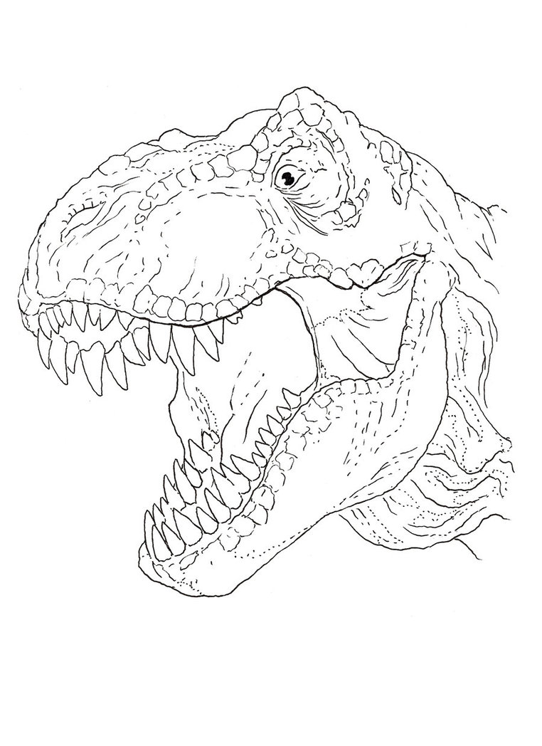 Ferocious T-Rex Coloring Pages Printable 28