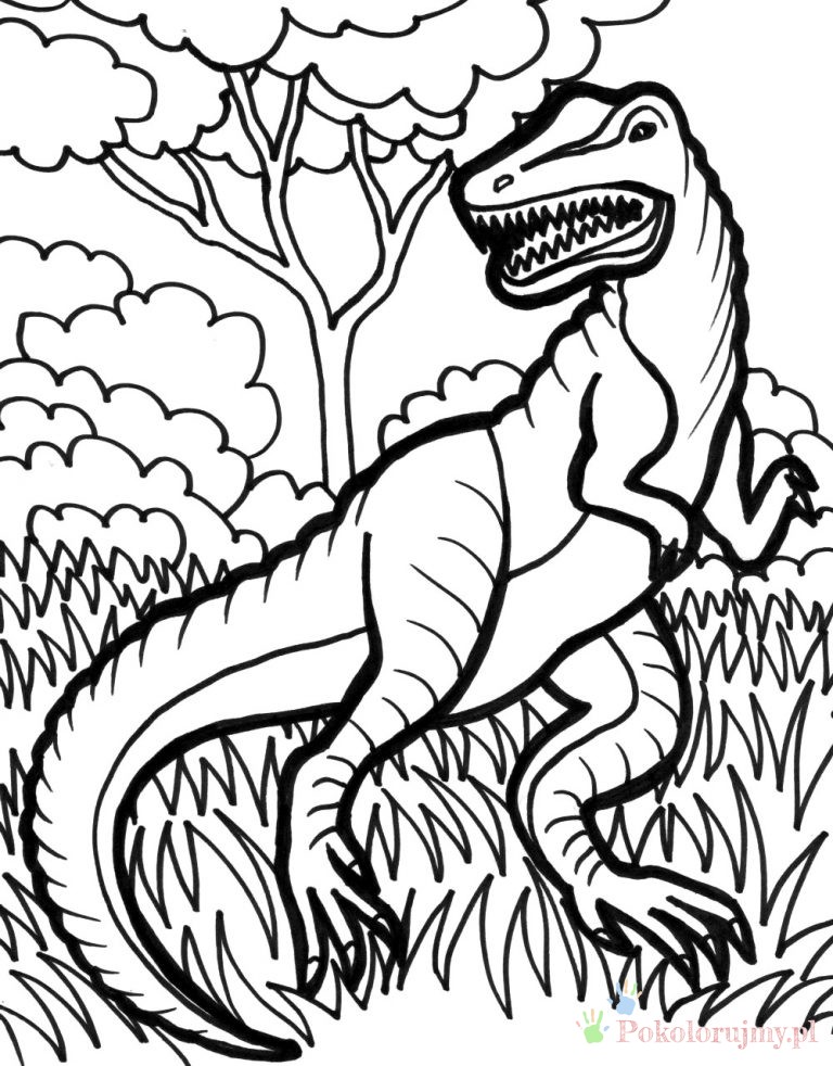 Ferocious T-Rex Coloring Pages Printable 29