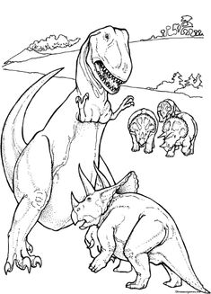 Ferocious T-Rex Coloring Pages Printable 30