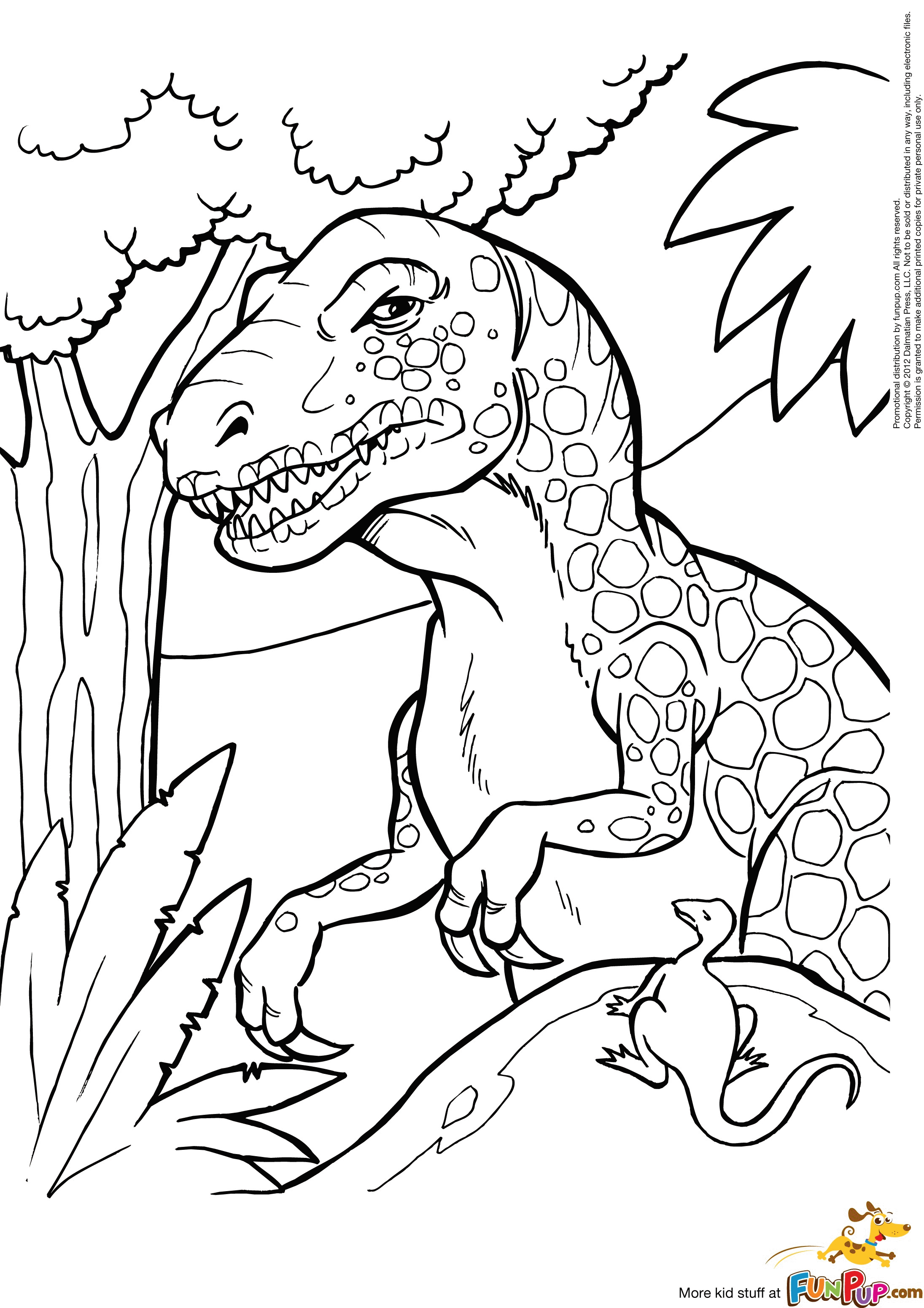 Ferocious T-Rex Coloring Pages Printable 33