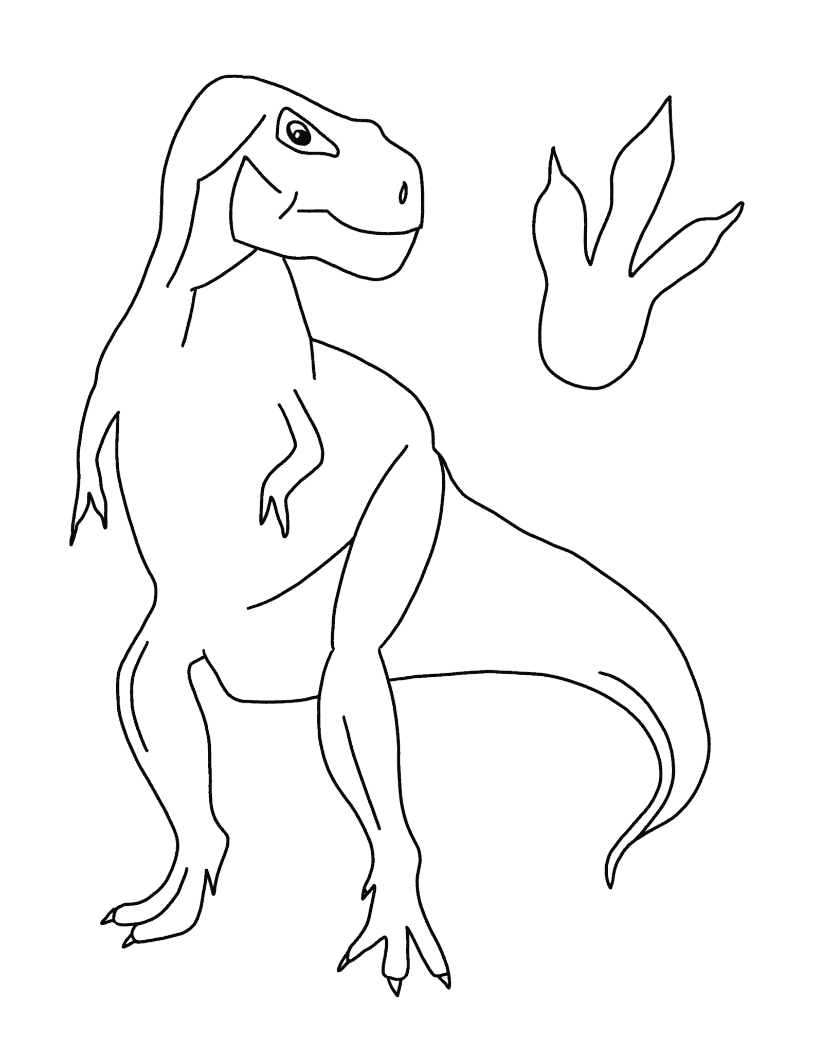 Ferocious T-Rex Coloring Pages Printable 35