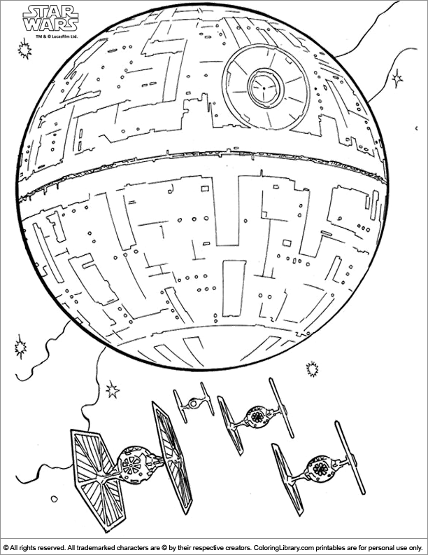 Galactic Star Wars Coloring Pages Printable 27