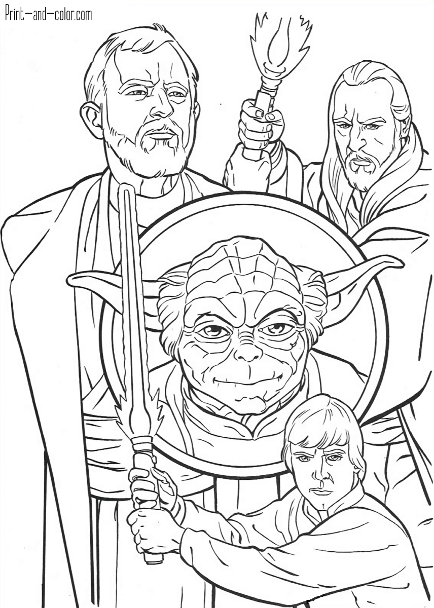 Galactic Star Wars Coloring Pages Printable 7