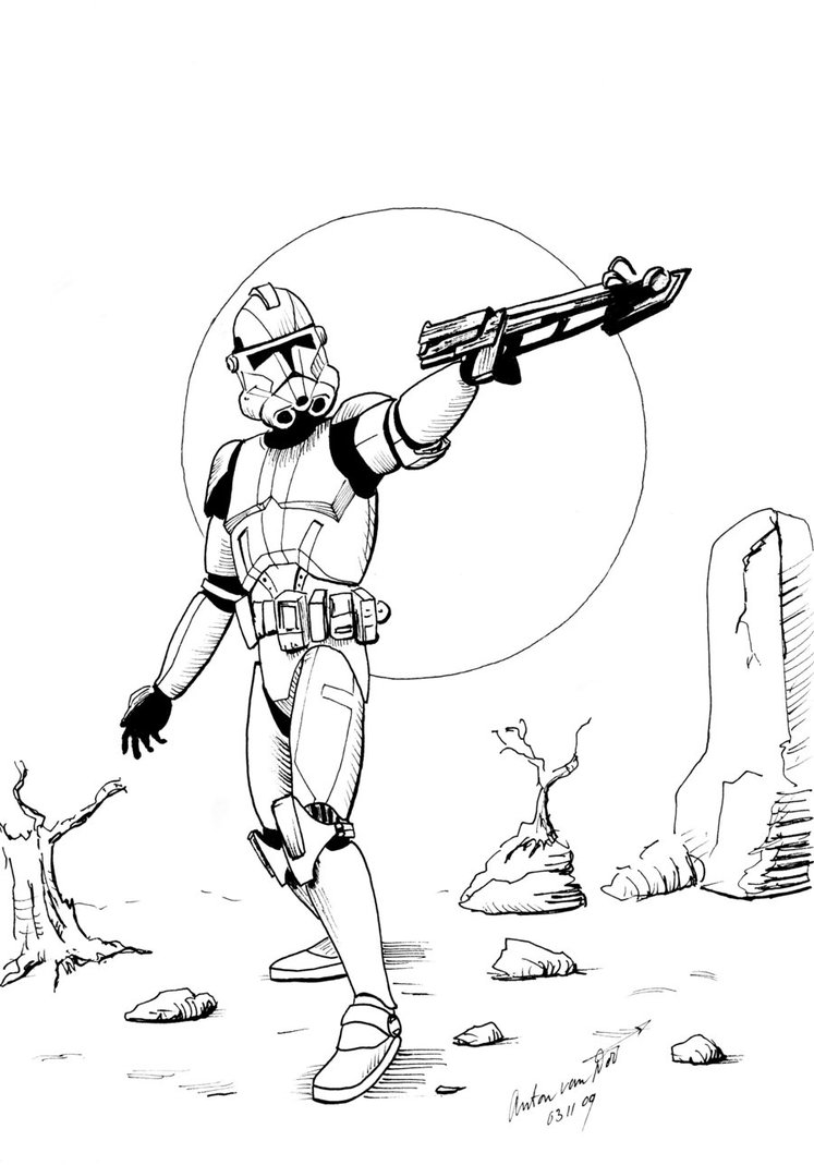 Galactic Star Wars Coloring Pages Printable 8